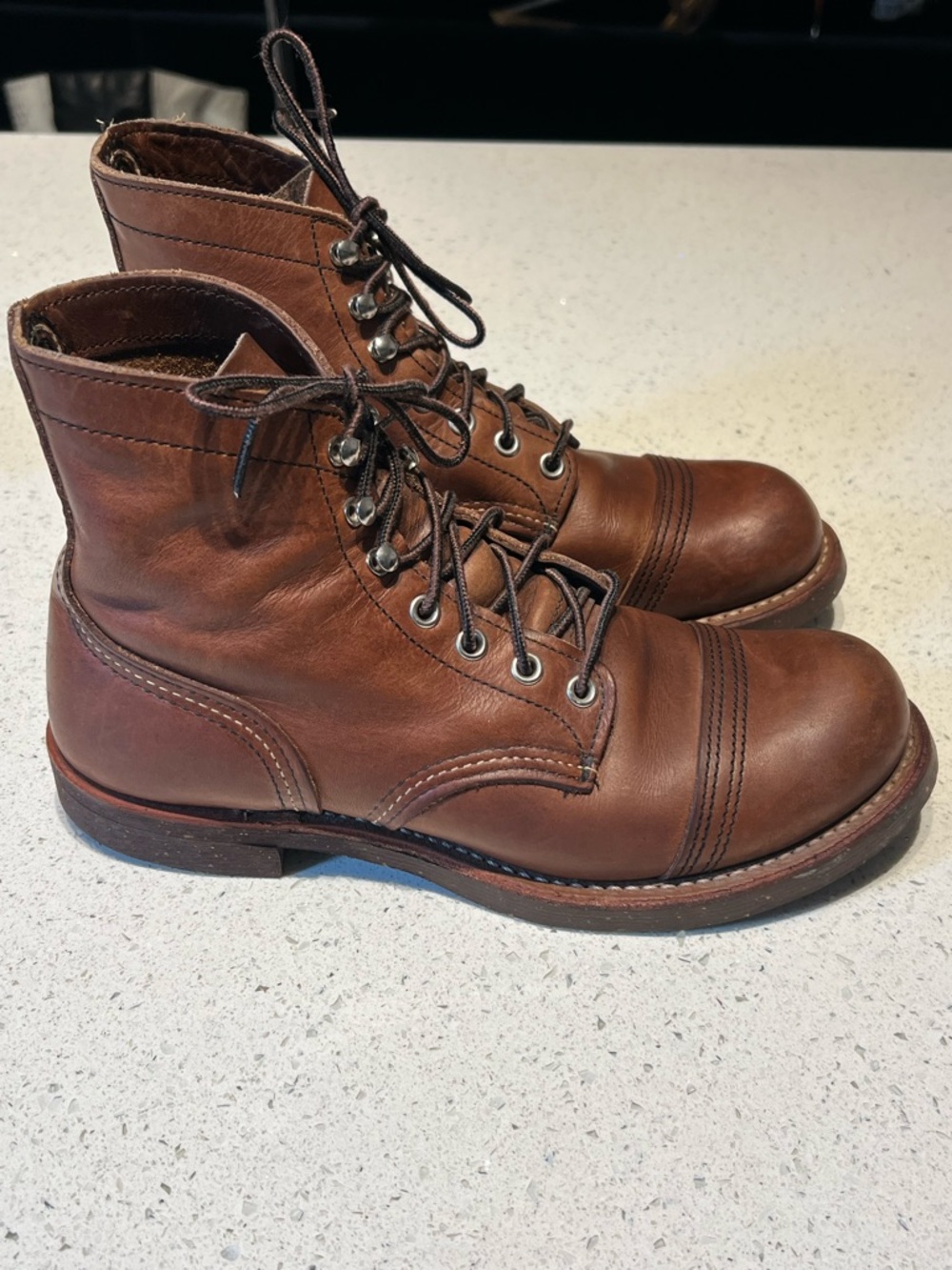 Red wing Brown ranger Leather Lace-Up captoe Boots